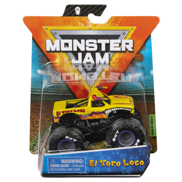 Monster Jam, Official El Toro Loco Monster Truck, Die-Cast Vehicle, Legacy Trucks Series, 1:64 Scale
