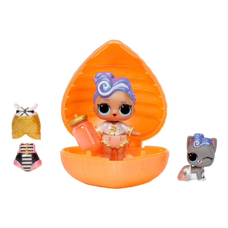 Surprise pétillante orange à couleur changeante LOL Surprise avec poupée et animal exclusifs