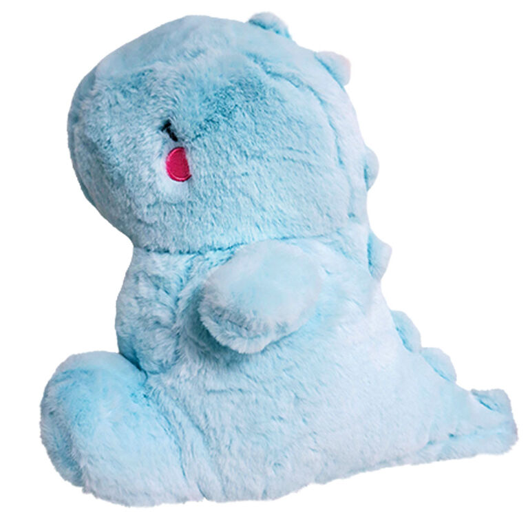 11.8" Yabu Fluffy Dino - Blue Plush