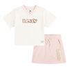 Levis T-shirt and Skirt Set - Pink