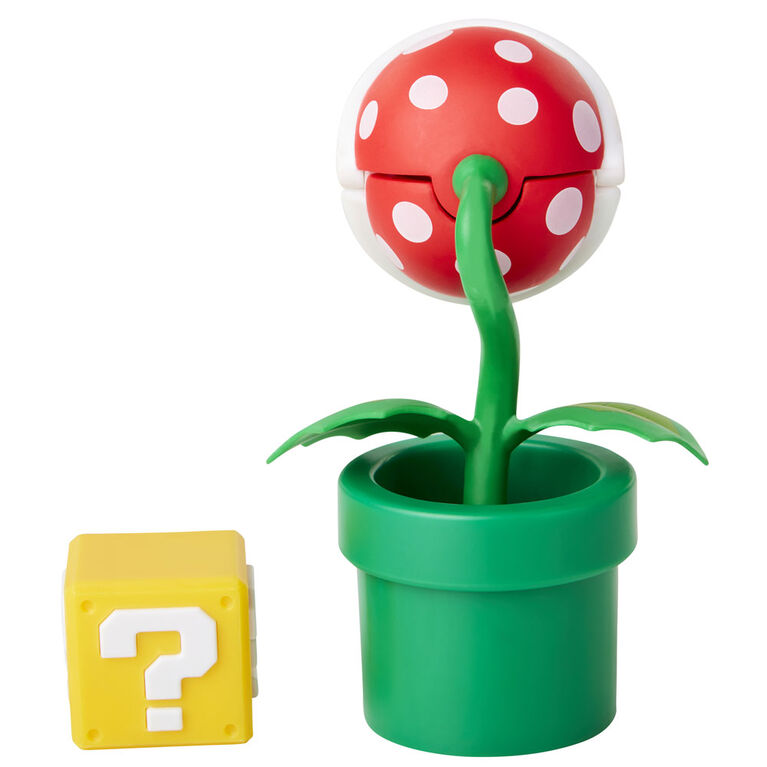 World of Nintendo 4" Figures - Piranha Plant with Question Block