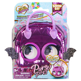 Purse Pets Micros, Baddie Bat Stylish Small Purse with Eye Roll Feature