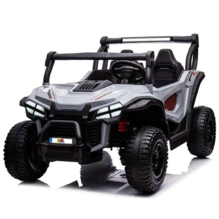 KIDSVIP 2-Seater 24V Adventure Buggy Kids' 4X4 Ride-On UTV w/ RC - Grey