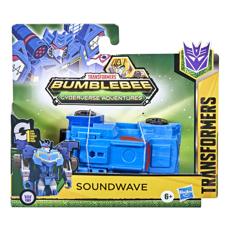 Transformers Bumblebee Cyberverse Adventures Dinobots Unite Soundwave conversion 1 étape