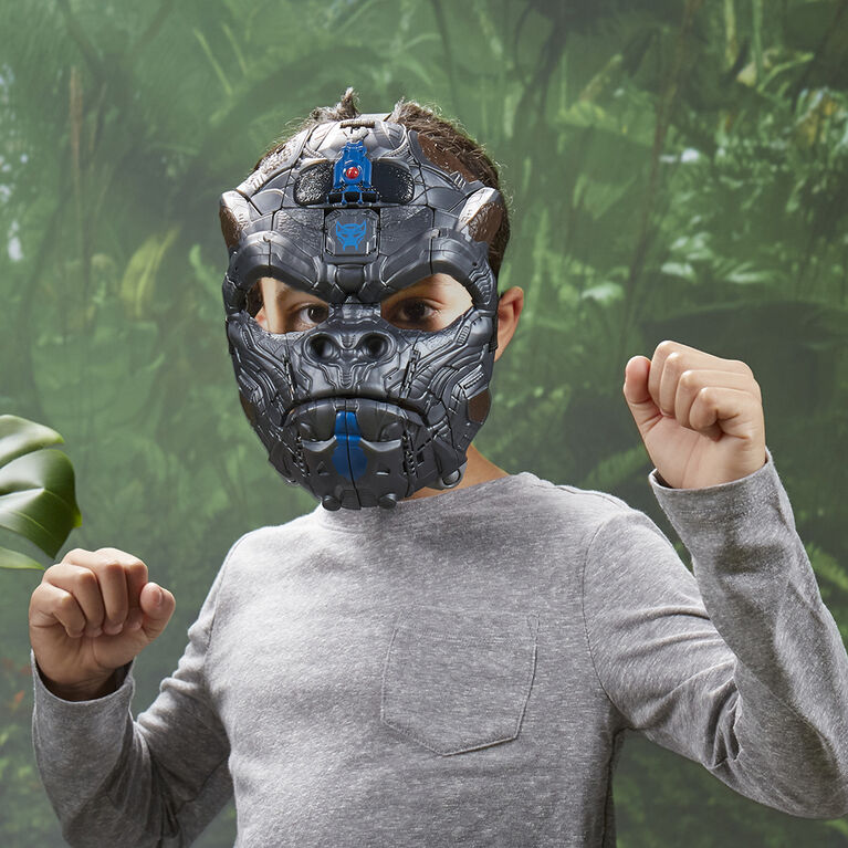Transformers: Rise of the Beasts, masque convertible Optimus Primal 2 en 1 avec mode figurine de 22,5 cm
