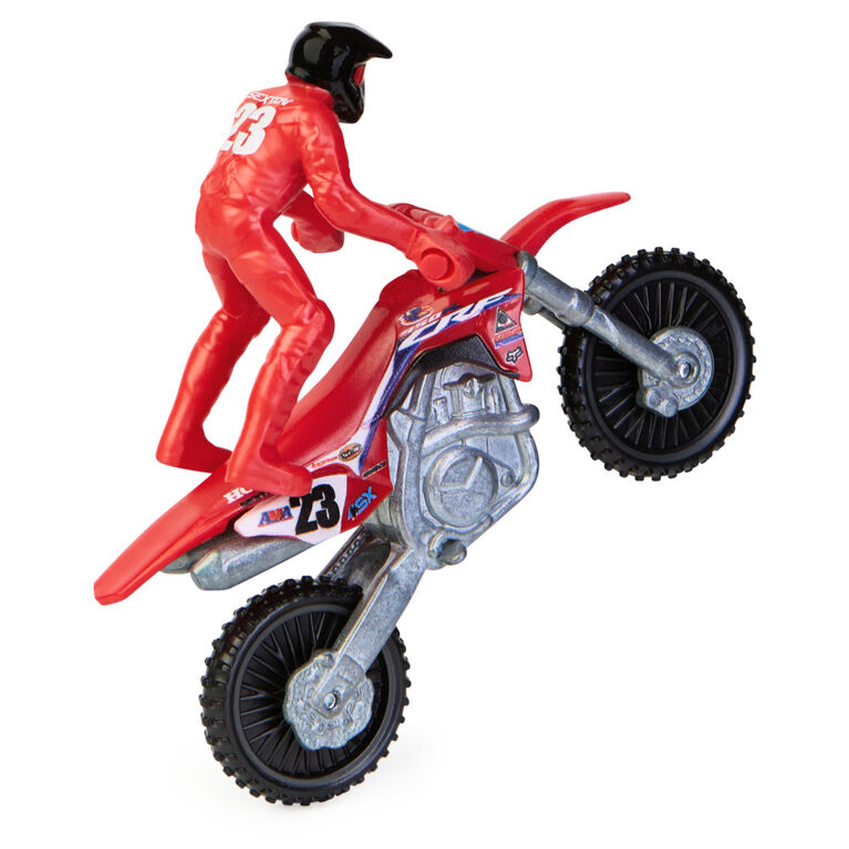 Supercross, Authentic Chase Sexton 1:24 Scale Die-Cast Motorcycle with Rider Figure