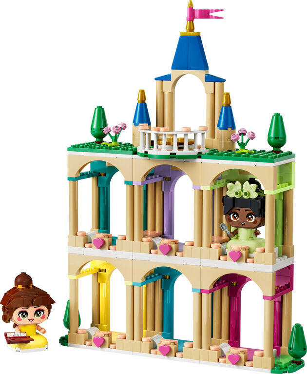 LEGO Disney Princess Mini Belle & Tiana with Castle Building Toy for Girls & Boys, Ages 5+ - 43291