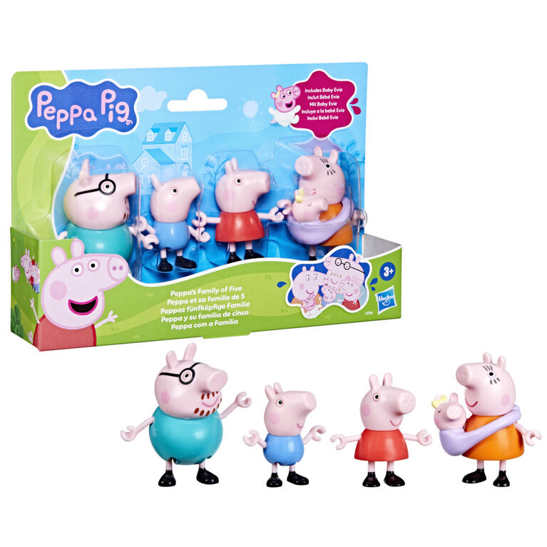 Peppa Pig Peppa's Family of Five Figure Set