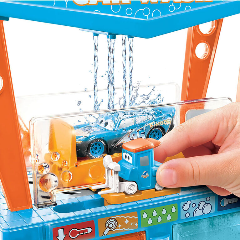 Disney Pixar Cars Coffret Station de Lavage Baleine avec 1 Voiture Flash  McQueen, Jeu avec Changement de Couleur, Jouet Enfant, Dès 4 ans, HGV70