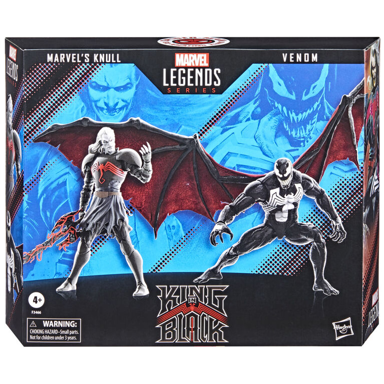 Marvel Legends Series Spider-Man 60th Anniversary Marvel's Knull and Venom 2-Pack King in Black 6-inch Action Figures, 5 Accessories