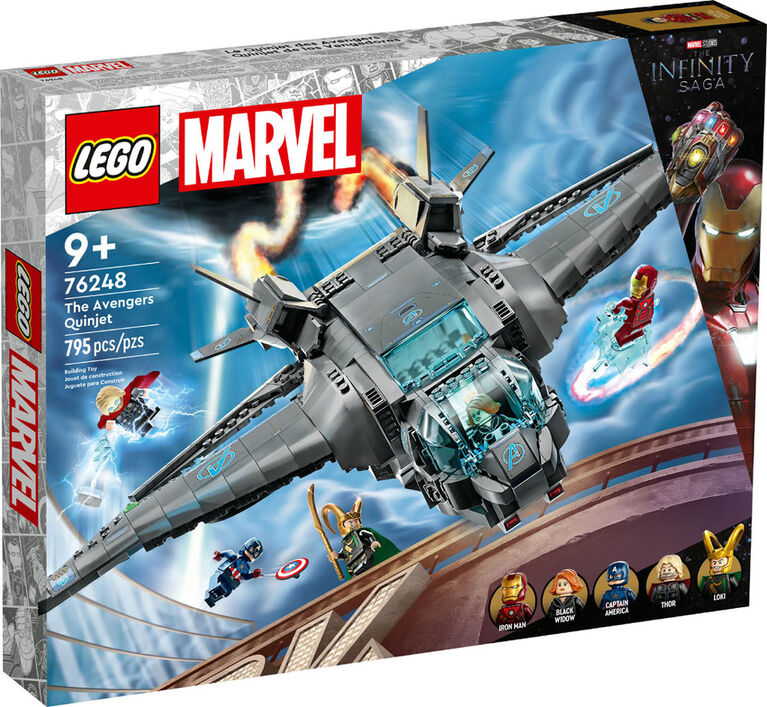 LEGO Marvel The Avengers Quinjet 76248 Building Toy Set (795 Pieces)