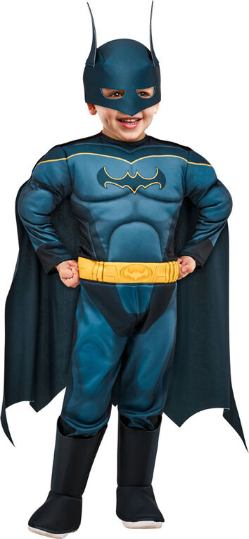 Rubies DC League of Super Pets: Batman Costume for Toddlers, Boy's 4T