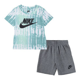 Ensemble T-shirt et Shorts Nike - Gris Mélange - Taille 3T