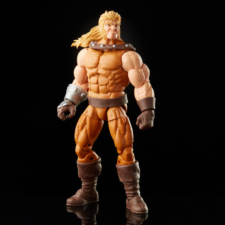 Marvel Legends Series 6-inch Scale Action Figure Toy Sabretooth and 1 Build-A-Figure Part