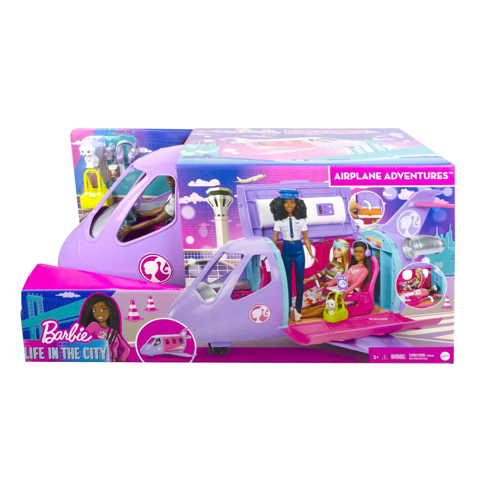 Barbie Airplane Adventures Playset with Pilot Doll 15 Accessories
