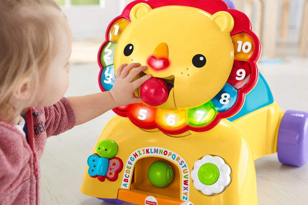 fisher price sit and stride lion