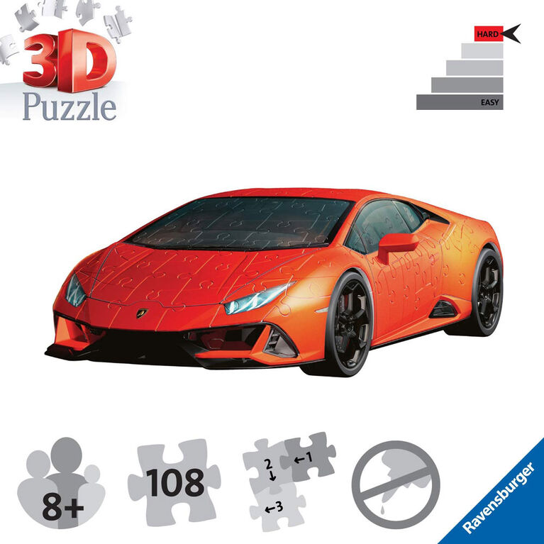 Ravensburger - Lamborghini Huracan EVO 3D casse-têtes 108pc