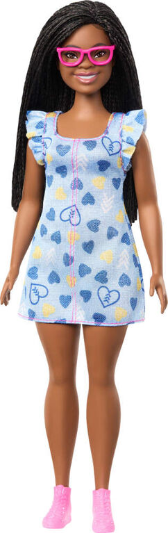Barbie Fashionistas Doll #229, Barbie Doll with Down Syndrome Wearing Heart-Print Dress