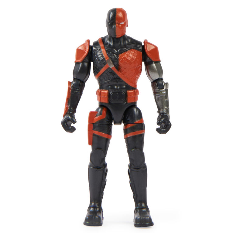DC Comics, Figurine articulée Deathstroke de 10 cm avec 3 accessoires mystère