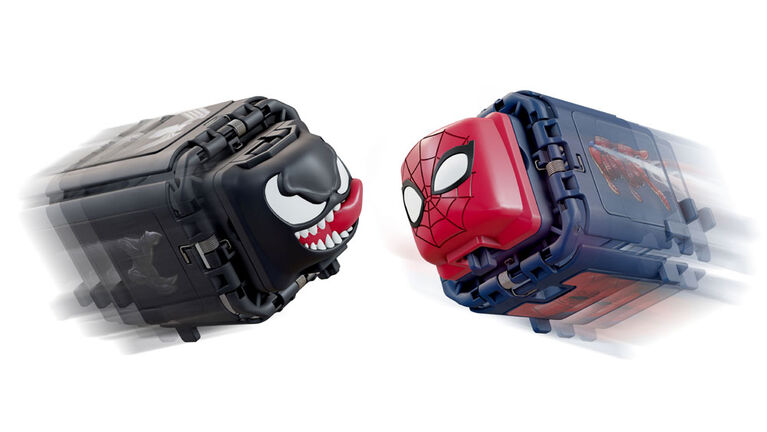 Marvel Spiderman Battle Cube-Spiderman Vs Venon 2 Pack - 1 Blind Surprise - Rock, Paper, Scissors  Battle Set