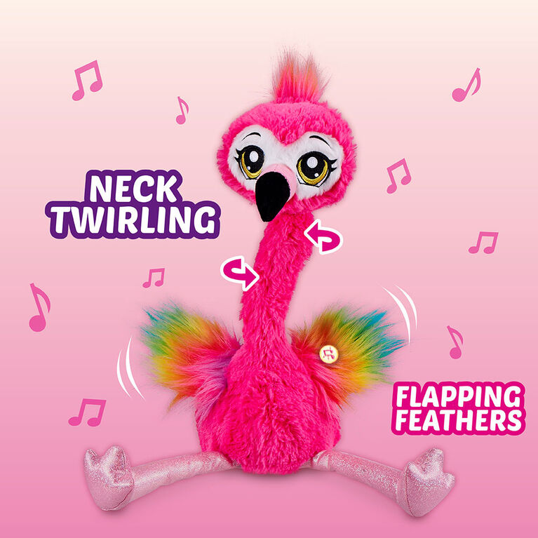 Pets Alive Frankie the Funky Flamingo Battery-Powered dancing Robotic Toy - R Exclusive