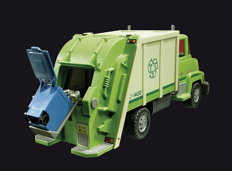 Playmobil - Camion de recyclage vert - les motifs peuvent varier