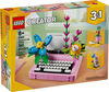 LEGO Creator 3 in 1 Typewriter with Flowers - Building Toy with 3 Building Options, Typewriter, Flowerpot, or Keytar - 31169