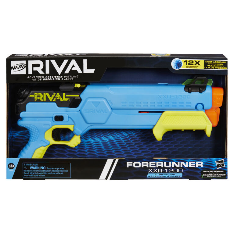 Nerf Rival, blaster Forerunner XXIII-1200, 12 billes de précision en mousse Nerf Rival, système Nerf Rival le plus précis, viseur ajustable