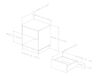 Litchi 1-Drawer Nightstand - End Table with Storage- Pure White