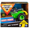 Monster Jam, Monster truck authentique Grave Digger Rev 'N Roar à l'échelle 1:43.