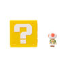 Super Mario Bros Le Film - Figurine miniature 1,25" avec Bloc Point d'interrogation - Toad