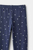 Legging Bleue Marine À Pois RISE Little Earthling