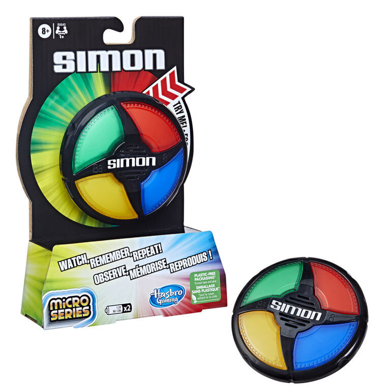 Hasbro Gaming - Simon - Jeu électronique de Micro Series, édition