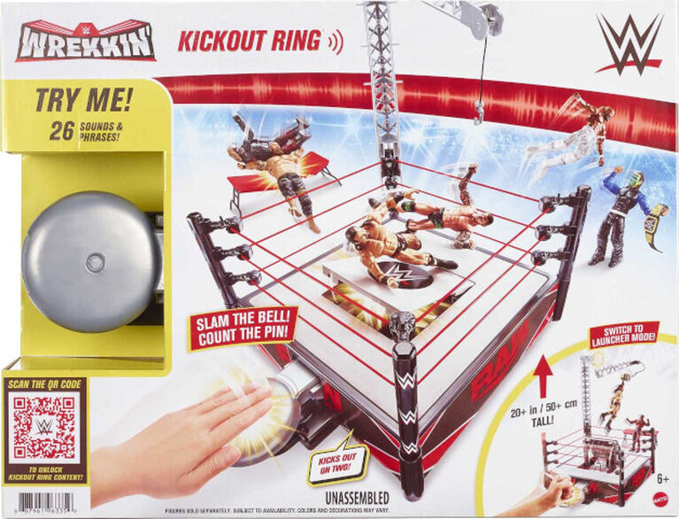 WWE Wrekkin' Kickout Ring Playset - English Edition