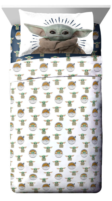 Star Wars: The Mandalorian 'The Child' 3-Piece Twin Sheet Set, 100% Polyester