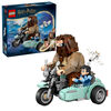 LEGO Harry Potter Hagrid & Harry's Motorcycle Ride Building Toy - Kids Motorcycle Toy for Boys and Girls - 76443