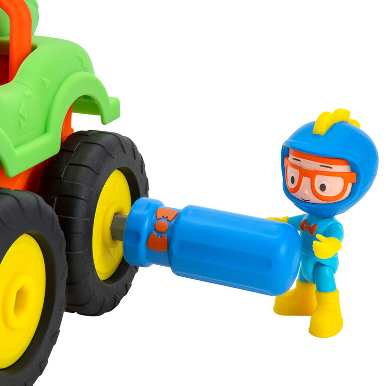 Blippi, véhicule vedette de 15,2 cm - Camion monstre à construire