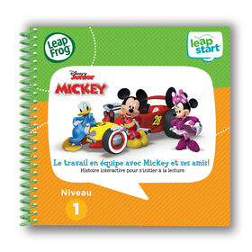LeapFrog LeapStart Livre éducatif (Niveau 1) Le travail en équipe avec Mickey et ses amis! -  Édition française