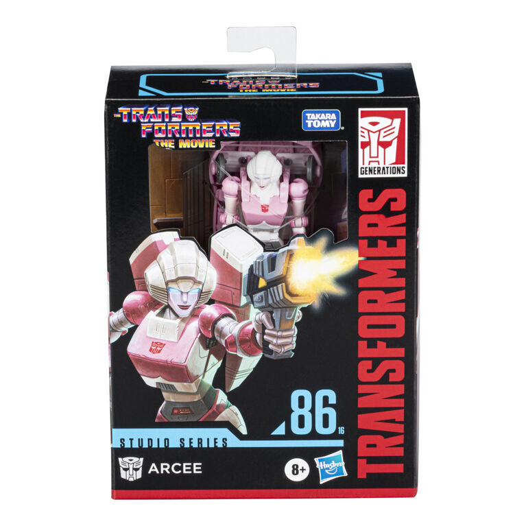 Transformers Toys Studio Series 86-16 Deluxe Class The Transformers: The Movie Arcee Action Figure, 4.5-inch