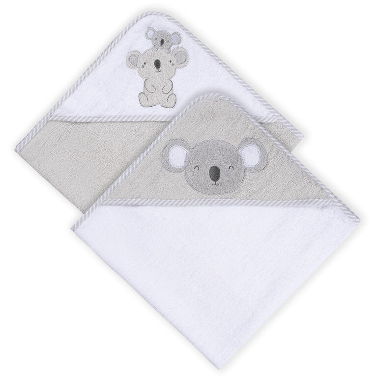 Koala Baby - Bear Woven Hooded Towel - 2 Pack
