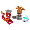 Bakugan Starter Pack 3-Pack, Pyrus Fangzor, Collectible Transforming Creatures