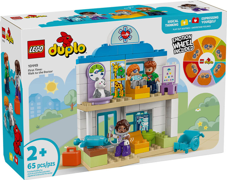 LEGO DUPLO Town First Time Visit with the Doctor Office Building Toy - Playset for Preschool Kids - 10449
