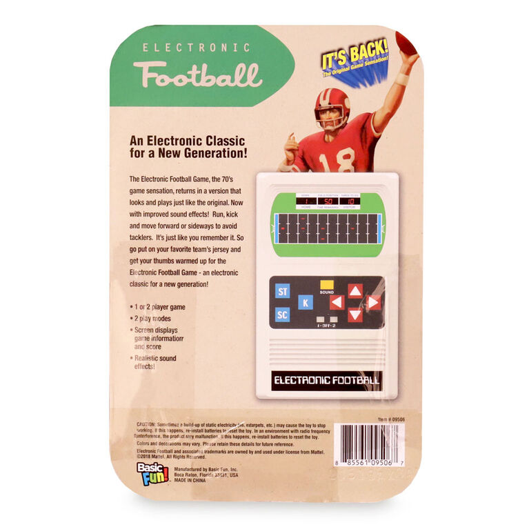 Jeu électronique Mattel Classic Football