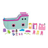 Gabby's Dollhouse, Gabby Cat Friend Ship, Cruise Ship Toy with 2 Toy Figures, Surprise Toys and Dollhouse Accessories