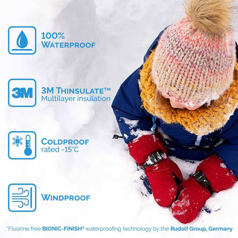 Kids Waterproof Mittens | Prairie Flowers Kids Waterproof Mittens | Prairie Flowers