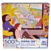 Puzzles Spin Master, Puzzle Un café à la campagne, Puzzle de 500 pièces par l'artiste Fiona Lee avec poster décoratif