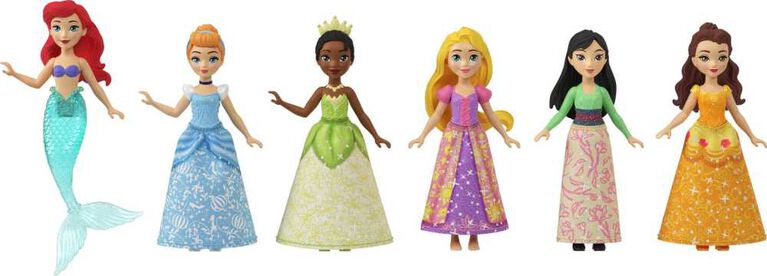 Disney Princesses Disney-6Mini-Princesses-Coffret avec accessoires