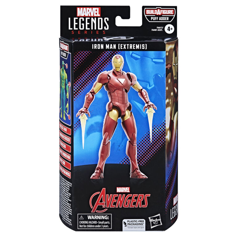 Hasbro Marvel Legends Series: Iron Man (Extremis) Marvel Classic Comic Marvel Legends Action Figure, 6 Inch