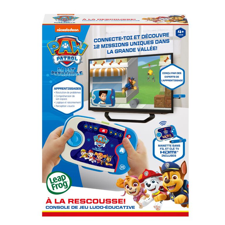 LeapFrog PAW Patrol: Pat' Patrouille: À la rescousse! - Console de jeu ludo-éducative - Édition française