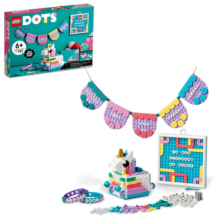 LEGO DOTS Ensemble créatif familial Licorne 41962 Ensemble de